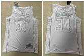 Bucks 34 Giannis Antetokounmpo White Nike Swingman MVP Jersey,baseball caps,new era cap wholesale,wholesale hats